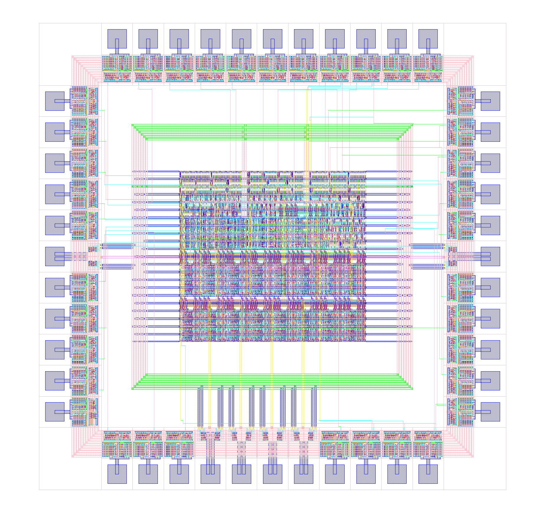 Routed AM2901 layout picture.